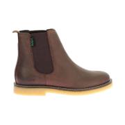 Comfortabele Leren Laarzen Kick Lorel Kickers , Brown , Dames