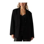 Veelzijdige Zwarte Blazer voor Vrouwen Copenhagen Muse , Black , Dames