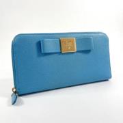 Pre-owned Leather wallets Prada Vintage , Blue , Dames