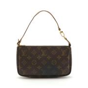 Pre-owned Canvas clutches Louis Vuitton Vintage , Brown , Dames