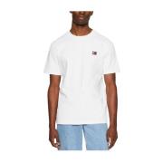 Klassiek Wit T-shirt Tommy Hilfiger , White , Heren