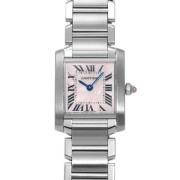 Pre-owned Glass watches Cartier Vintage , Pink , Dames