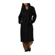 Elegante Zwarte Jas Giacomo , Black , Dames