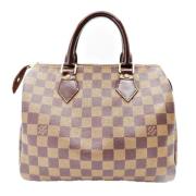 Pre-owned Canvas handbags Louis Vuitton Vintage , Brown , Dames