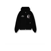 Zip Hoodie Sweatshirts Represent , Black , Heren