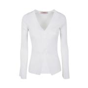 Lange Mouw Top Twinset , White , Dames