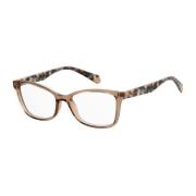 Beige Acetaatframebril met wijzerplaat Polaroid , Beige , Dames