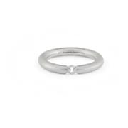 Segment Ring Gemaakt in Frankrijk Le Gramme , Gray , Unisex