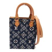 Pre-owned Canvas louis-vuitton-bags Louis Vuitton Vintage , Blue , Dam...