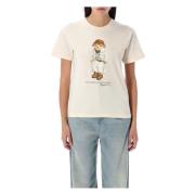 Dameskleding T-shirts & Polo's Beige Aw24 Ralph Lauren , White , Dames