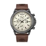 Bruin Leren Horloge Quartz Analoog Timberland , Brown , Heren