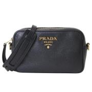 Pre-owned Leather prada-bags Prada Vintage , Black , Dames