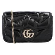 Leather crossbody-bags Gucci , Black , Dames