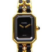 Pre-owned Metal watches Chanel Vintage , Black , Dames