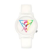 Silicone Analoog Quartz Horloge Guess , White , Dames