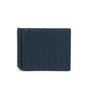 Pre-owned Leather wallets Bottega Veneta Vintage , Blue , Dames