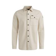 Wafel Dubbelzijdig Jersey Overhemd Jas PME Legend , Beige , Heren