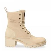 Polinia B1 Veterschoenen voor Dames Panama Jack , Beige , Dames