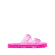 Fuchsia Zomer Slider Sandalen Gcds , Pink , Dames