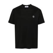 Zwarte T-shirts en Polos Stone Island , Black , Heren