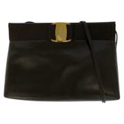 Pre-owned Leather shoulder-bags Salvatore Ferragamo Pre-owned , Brown ...