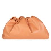 Pre-owned Leather pouches Bottega Veneta Vintage , Orange , Dames