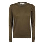 LS Cn-Lange Mouwen-Pullover Ralph Lauren , Green , Dames