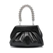 Vegan Clutch Tas met Verborgen Magneetsluiting THEMOIRè , Black , Dame...