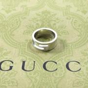 Pre-owned Metal rings Gucci Vintage , Gray , Dames