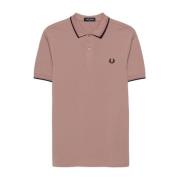 Roze Polo Shirt Katoen Piqué Fred Perry , Pink , Heren