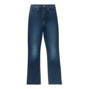 Luxe Enkel Denim Broek Mother , Blue , Dames