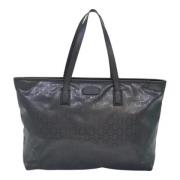 Pre-owned Canvas totes Gucci Vintage , Black , Dames