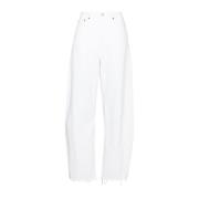 Witte Denim Jeans Agolde , White , Dames