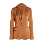 Satijnen Blazer Ralph Lauren , Brown , Dames