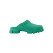 Fabric flats Ganni , Green , Dames