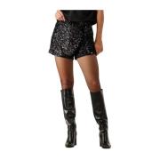 Glitter Mini Rok Emilia-sk Harper & Yve , Black , Dames