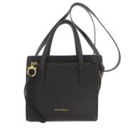 Pre-owned Leather handbags Salvatore Ferragamo Pre-owned , Black , Dam...