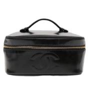 Pre-owned Leather chanel-bags Chanel Vintage , Black , Dames