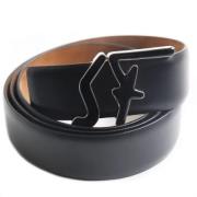 Pre-owned Leather belts Salvatore Ferragamo Pre-owned , Black , Dames