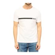 Heren Slim Fit Bedrukt T-shirt Hugo Boss , White , Heren