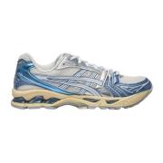 Mesh Sneakers met Metallic Finish Asics , Blue , Heren