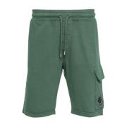 Groene Shorts met Iconische Lens Detail C.p. Company , Green , Heren