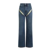 Vintage Blue Cut Out Jeans Y/Project , Blue , Dames