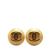 Pre-owned Metal chanel-jewelry Chanel Vintage , Yellow , Dames