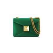 Leather handbags Valentino , Green , Dames