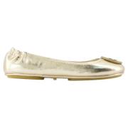 Leather flats Tory Burch , Gray , Dames