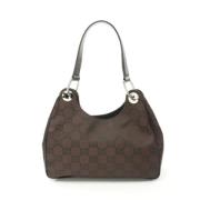 Pre-owned Leather gucci-bags Gucci Vintage , Brown , Dames