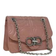 Pre-owned Leather shoulder-bags Salvatore Ferragamo Pre-owned , Pink ,...