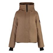 Wollen blazer met logopatch Canada Goose , Brown , Dames