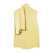 Mouwloze Top met Striksluiting Stella McCartney , Beige , Dames